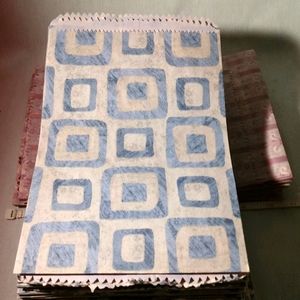 Merchandise Paper Bags Decorative Blue/Grey